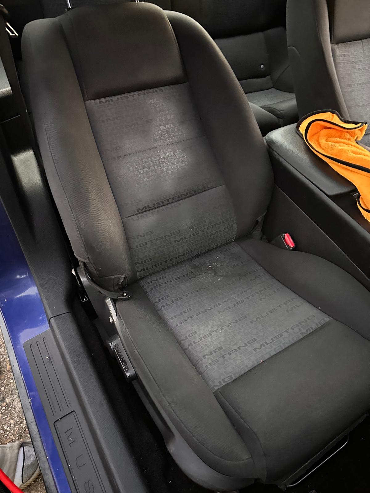 Seat Restoration before detailing